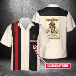 Captain Morgan Custom Name 3D Button 3D Button Hawaiian Shirt Gift for Men Dad Father Gift for Men Dad Father 3HS-Z5B8