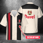 Duvel Custom Name 3D Button 3D Button Hawaiian Shirt Gift for Men Dad Father Gift for Men Dad Father 3HS-W5S3