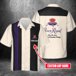 Crown Royal Custom Name 3D Button 3D Button Hawaiian Shirt Gift for Men Dad Father Gift for Men Dad Father 3HS-G8N4