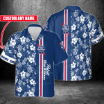 Pabst Blue Ribbon Custom Name 3D Button 3D Button Hawaiian Shirt Gift for Men Dad Father Gift for Men Dad Father 3HS-D6E1