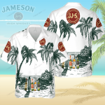 Jameson Irish Whiskey 3D Button 3D Button Hawaiian Shirt Gift for Men Dad Father Gift for Men Dad Father 3HS-P7M0