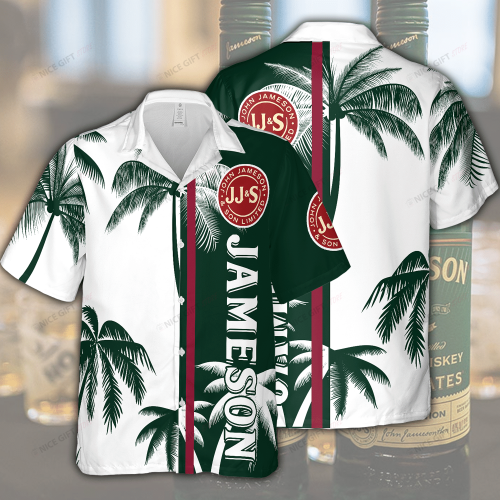 Jameson Irish Whiskey 3D Button 3D Button Hawaiian Shirt Gift for Men Dad Father Gift for Men Dad Father 3HS-B4Y5