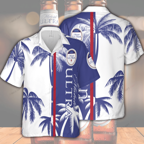 Michelob ULTRA 3D Button 3D Button Hawaiian Shirt Gift for Men Dad Father Gift for Men Dad Father 3HS-H6V5