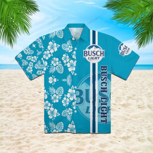 Busch Light 3D Button 3D Button Hawaiian Shirt Gift for Men Dad Father Gift for Men Dad Father 3HS-T2S2