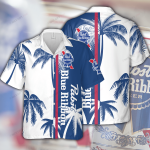 Pabst Blue Ribbon 3D Button 3D Button Hawaiian Shirt Gift for Men Dad Father Gift for Men Dad Father 3HS-D1L3