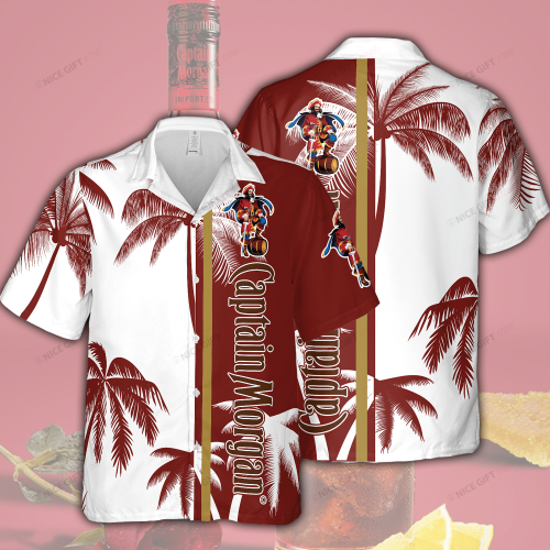 Captain Morgan 3D Button 3D Button Hawaiian Shirt Gift for Men Dad Father Gift for Men Dad Father 3HS-Q2L6