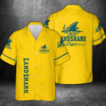 Landshark Lager 3D Button 3D Button Hawaiian Shirt Gift for Men Dad Father Gift for Men Dad Father 3HS-U2F5