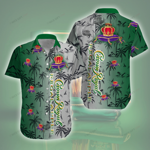 Crown Royal 3D Button 3D Button Hawaiian Shirt Gift for Men Dad Father Gift for Men Dad Father 3HS-E2I1