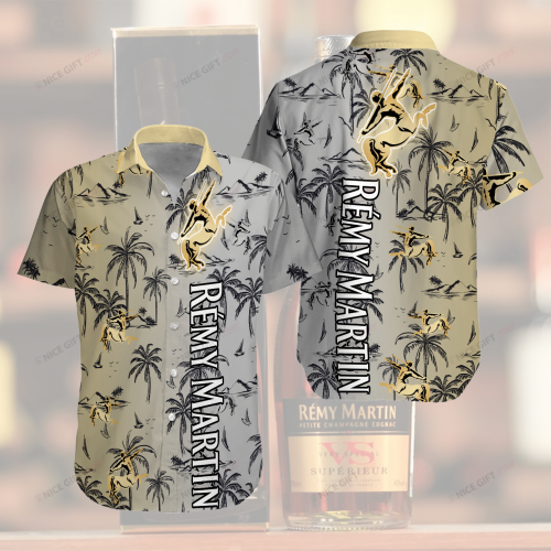 Remy Martin 3D Button 3D Button Hawaiian Shirt Gift for Men Dad Father Gift for Men Dad Father 3HS-N9F4