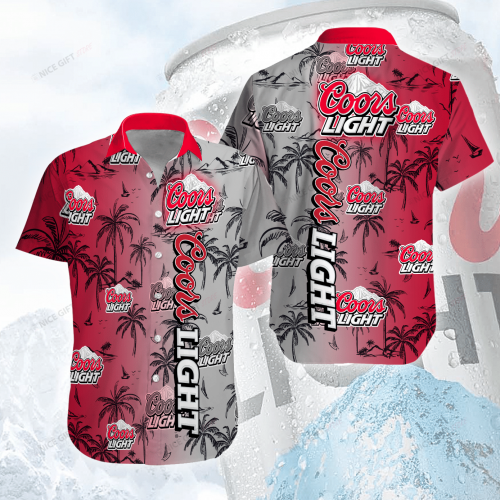 Coors Light 3D Button 3D Button Hawaiian Shirt Gift for Men Dad Father Gift for Men Dad Father 3HS-H9T9