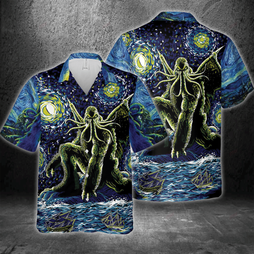 Cthulhu Hawaiian 3D Shirt 3HS-D2L8