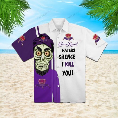 Crown Royal 3D Button 3D Button Hawaiian Shirt Gift for Men Dad Father Gift for Men Dad Father 3HS-N6V3