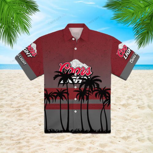 Coors Light 3D Button 3D Button Hawaiian Shirt Gift for Men Dad Father Gift for Men Dad Father 3HS-K7U9