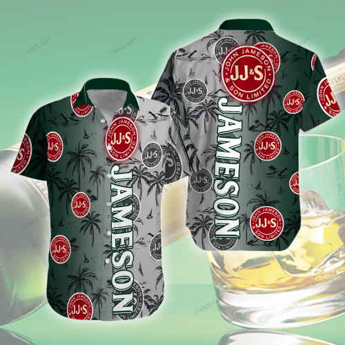 Jameson Irish Whiskey 3D Button 3D Button Hawaiian Shirt Gift for Men Dad Father Gift for Men Dad Father 3HS-Y8X9