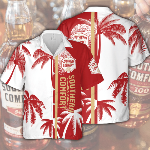 Southern Comfort 3D Button 3D Button Hawaiian Shirt Gift for Men Dad Father Gift for Men Dad Father 3HS-J5S3