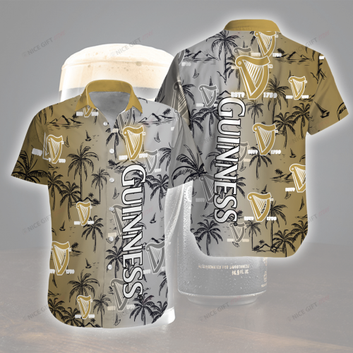 Guinness 3D Button 3D Button Hawaiian Shirt Gift for Men Dad Father Gift for Men Dad Father 3HS-N2U0