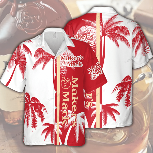 Maker’s Mark 3D Button 3D Button Hawaiian Shirt Gift for Men Dad Father Gift for Men Dad Father 3HS-H3L4