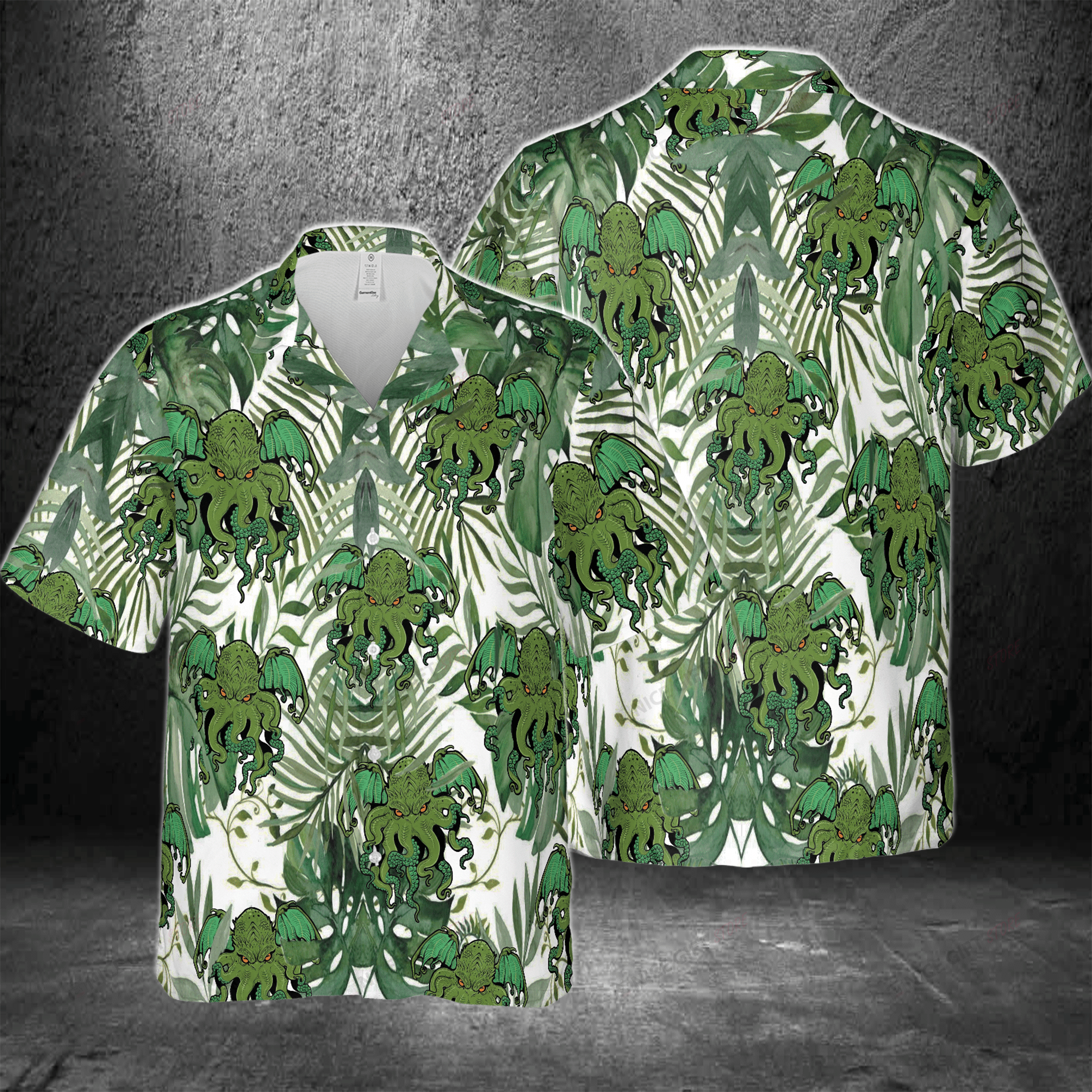 Cthulhu Hawaiian 3D Shirt 3HS-N2X9 Cthulhu Hawaiian 3D Shirt 3HS-N2X9