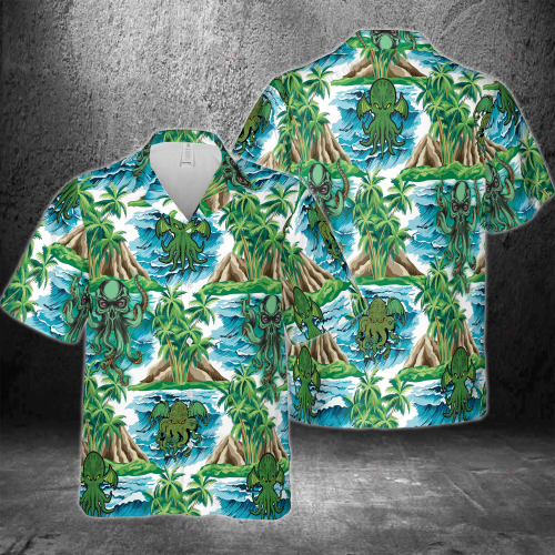 Cthulhu Hawaiian 3D Shirt 3HS-E0N2