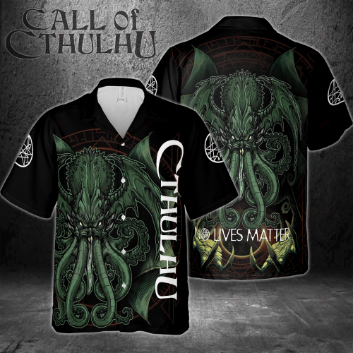 Cthulhu No Lives Matter Hawaiian 3D Shirt 3HS-M7B9