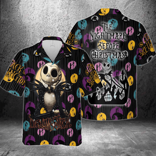 The Nightmare Before Christmas Dreamy Jack Hawaiian 3D Shirt 3HS-D8X8