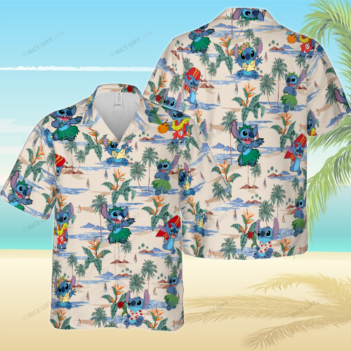 Stitch Hawaiian 3D Shirt 3HS-K5Q1