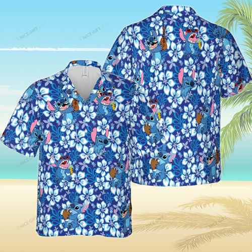 Stitch Hawaiian 3D Shirt 3HS-V0E7