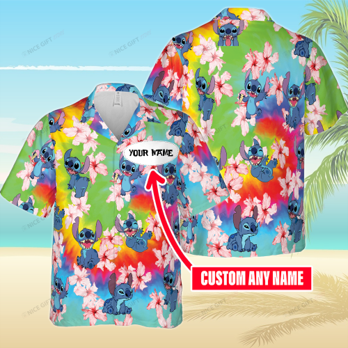 Stitch Personalized Hawaiian 3D Shirt 3HS-S9J6