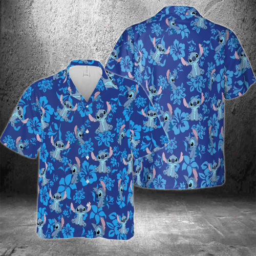 Stitch Hawaiian 3D Shirt 3HS-P0C1