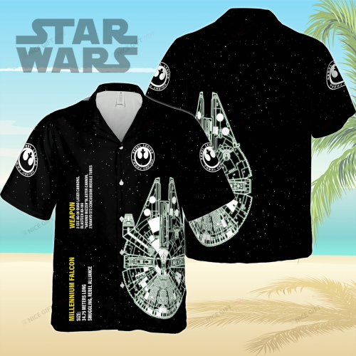 Star Wars Millennium Falcon Hawaiian 3D Shirt 3HS-M2K0
