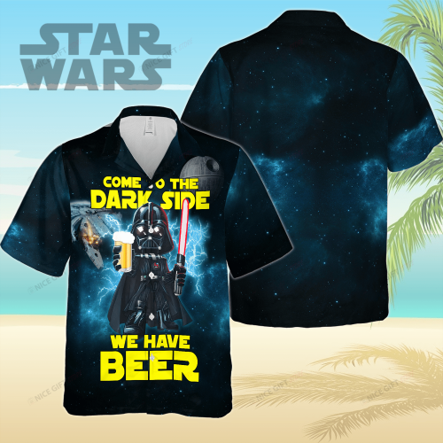 Star Wars Darth Vader Come To The Dark Side We Have Beer Hawaiian 3D Shirt 3HS-J9Q0