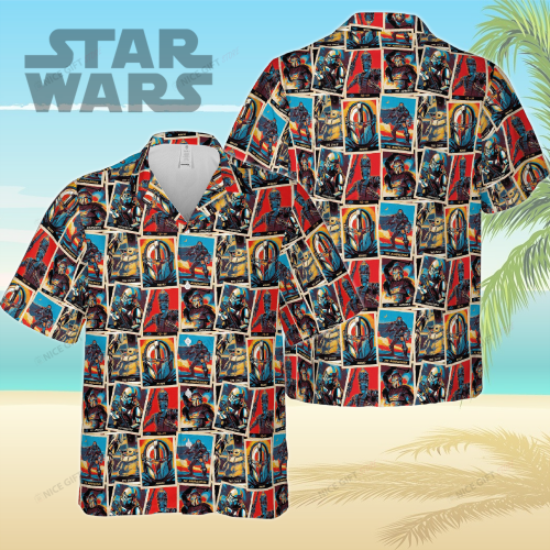 Star Wars The Mandalorian Hawaiian 3D Shirt 3HS-C1F7