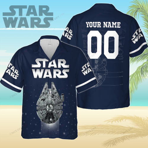 Star Wars Millennium Falcon Personalized Hawaiian 3D Shirt 3HS-D0P3