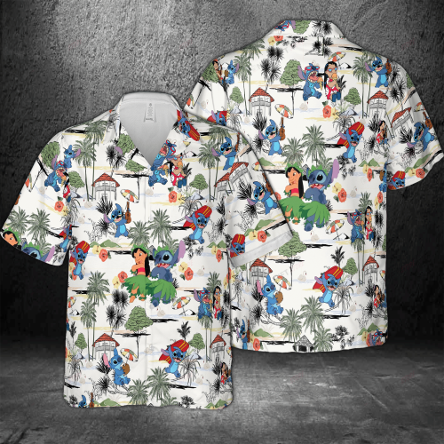 Stitch Hawaiian 3D Shirt 3HS-Z9U3