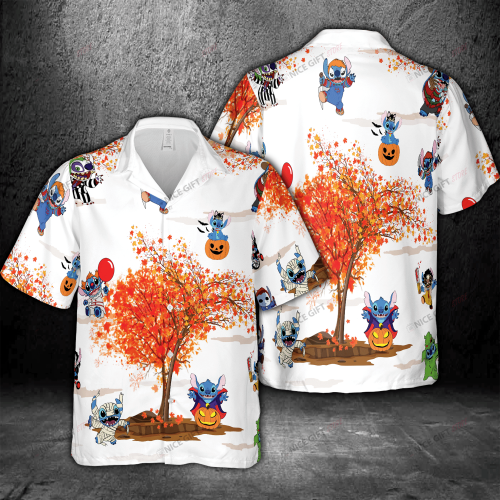 Stitch Halloween Hawaiian 3D Shirt 3HS-X7W1