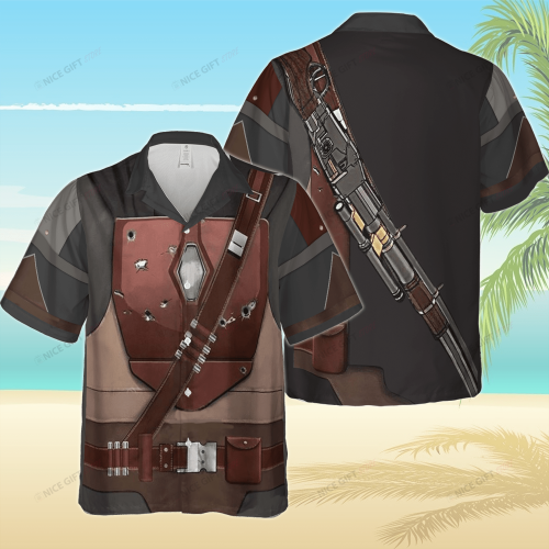 Star Wars Beskar Cosplay Hawaiian 3D Shirt 3HS-K6H3