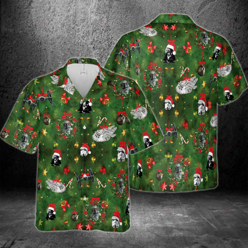 Star Wars Christmas Hawaiian 3D Shirt 3HS-Z2R2