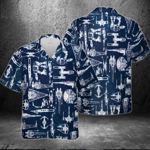 Star Wars Spaceship Hawaiian 3D Shirt 3HS-Q1I8