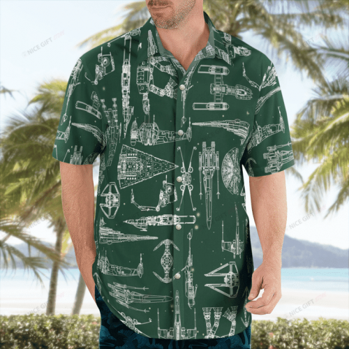 Star Wars Space Ships Hawaiian 3D Shirt 3HS-P5B2