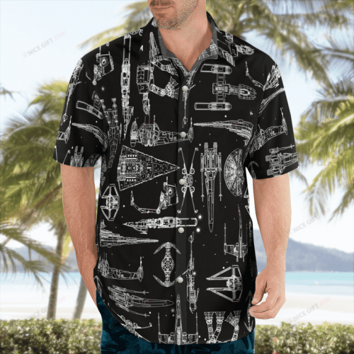 Star Wars Space Ships Hawaiian 3D Shirt 3HS-P4A4