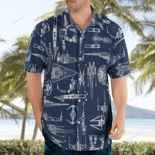 Star Wars Space Ships Hawaiian 3D Shirt 3HS-Q1C5