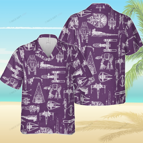 Star Wars Space Ships Hawaiian 3D Shirt 3HS-W6Q8