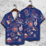 Chicago Cubs 2023 3D Print 3D Button 3D Button Hawaiian Shirt Gift for Men Dad Father Gift for Men Dad Father V1
