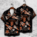 San Francisco Giants 2023 3D Print 3D Button 3D Button Hawaiian Shirt Gift for Men Dad Father Gift for Men Dad Father V1