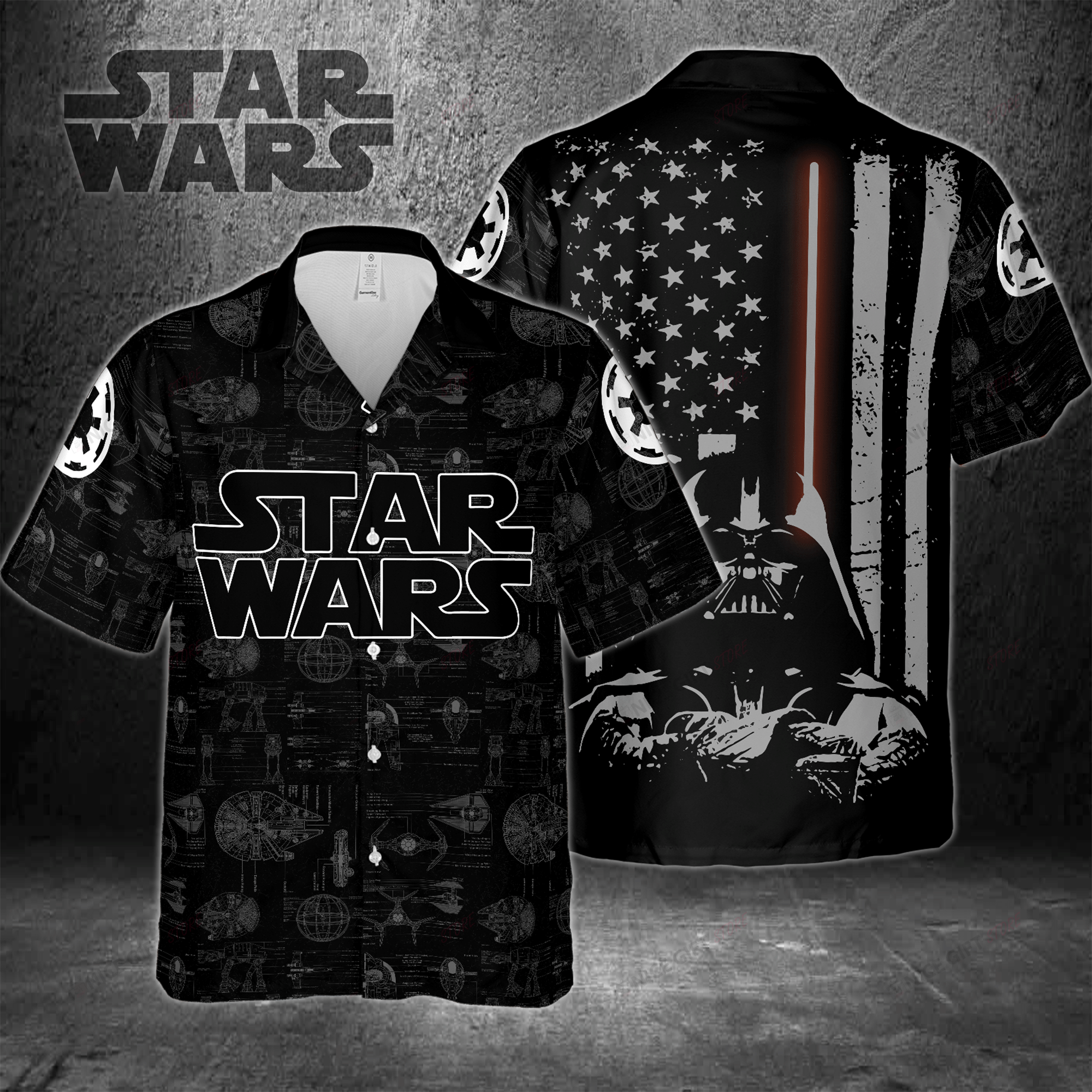 Darth Vader Star Wars Hawaiian 3D Shirt 3HS-R0U5 Darth Vader Star Wars Hawaiian 3D Shirt 3HS-R0U5