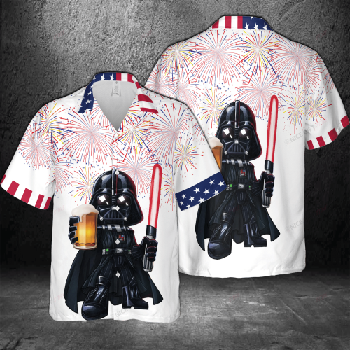 America Darth Vader Star Wars Hawaiian 3D Shirt 3HS-X1J2