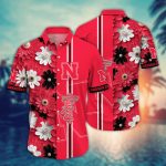 Nebraska Cornhuskers Flower 3D Button Hawaii Shirt Gift for Men Dad Father And T Shirt For Fans, Summer Football Shirts NA49574