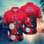 St. Louis Cardinals Flower 3D Button Hawaii Shirt Gift for Men Dad Father And T Shirt For Fans, Summer Football Shirts