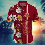 Minnesota Golden Gophers Flower 3D Button Hawaii Shirt Gift for Men Dad Father And T Shirt For Fans, Summer Football Shirts NA49574 Minnesota Golden Gophers Flower 3D Button Hawaii Shirt Gift for Men Dad Father And T Shirt For Fans, Summer Football Shirts NA49574