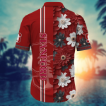Stanford Cardinal Flower 3D Button Hawaii Shirt Gift for Men Dad Father And T Shirt For Fans, Summer Football Shirts NA49574